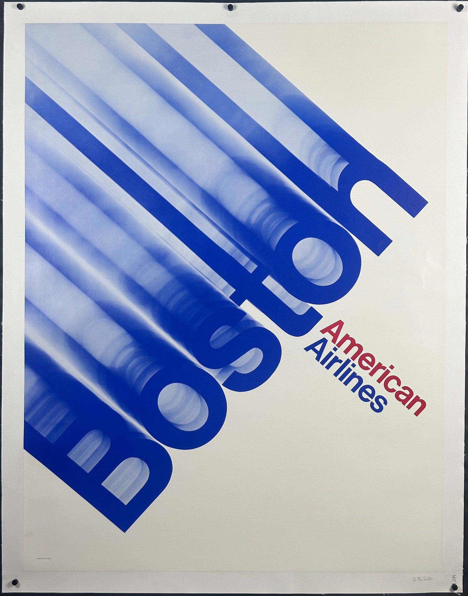 American Airlines - Boston by Unknown (c. 1970s) - posterpalace.com