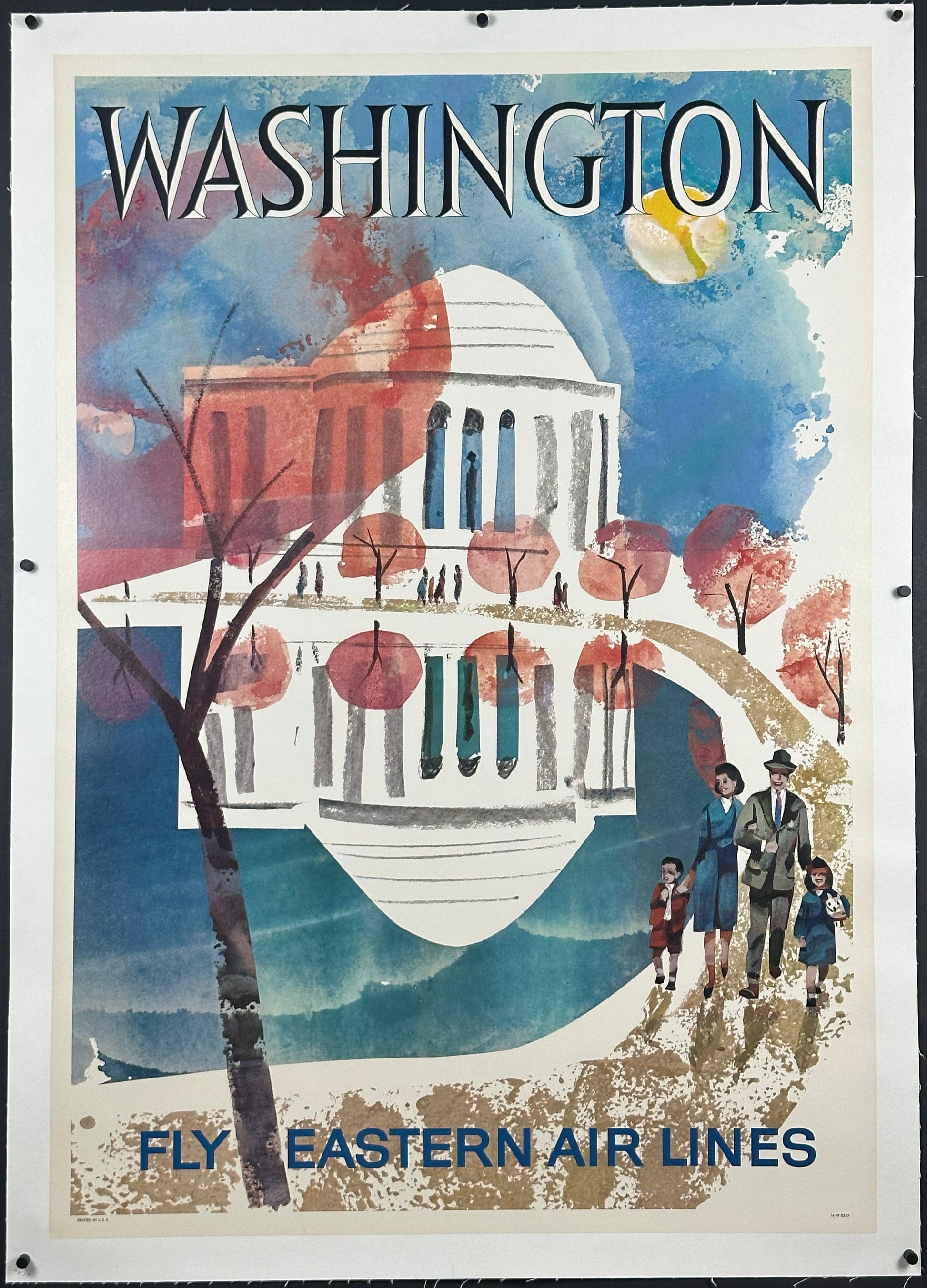 Eastern Airlines - Washington DC by Jane Oliver (c. 1960s) - posterpalace.com