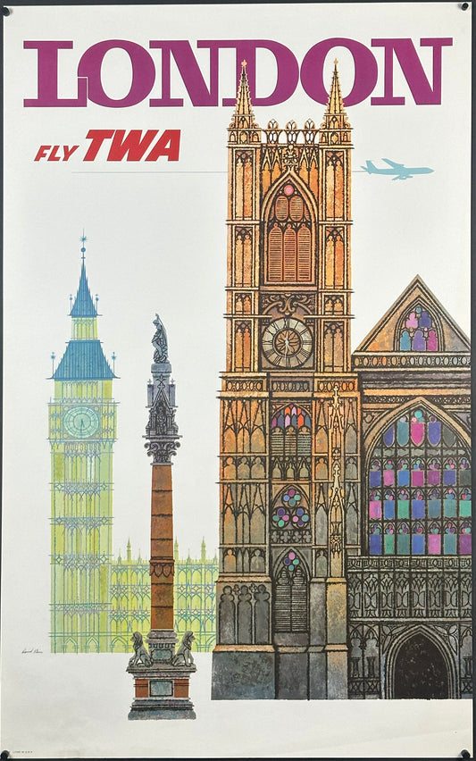 Fly TWA - London by David Klein (c. 1960s) - posterpalace.com