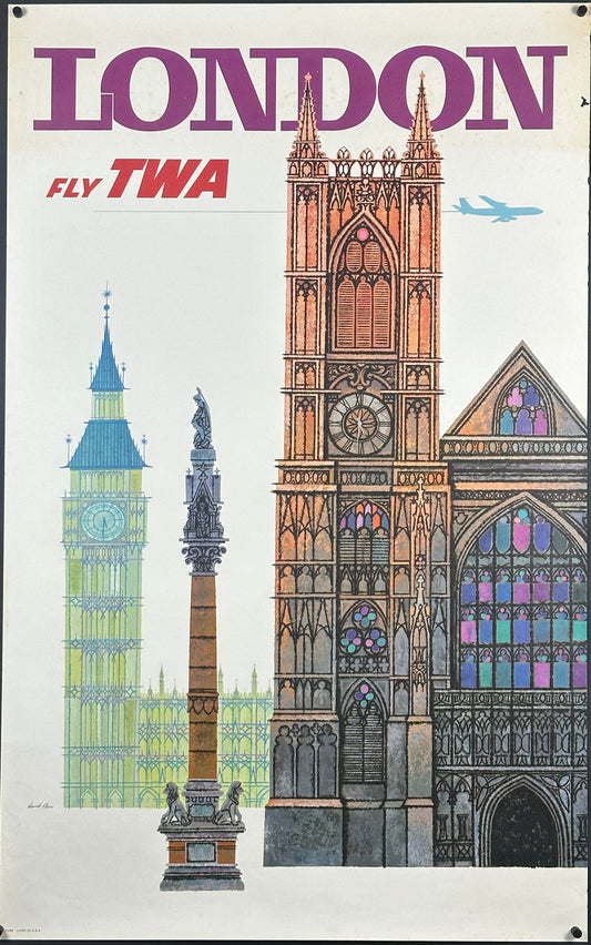 Fly TWA - London by David Klein (c. 1960s) - posterpalace.com