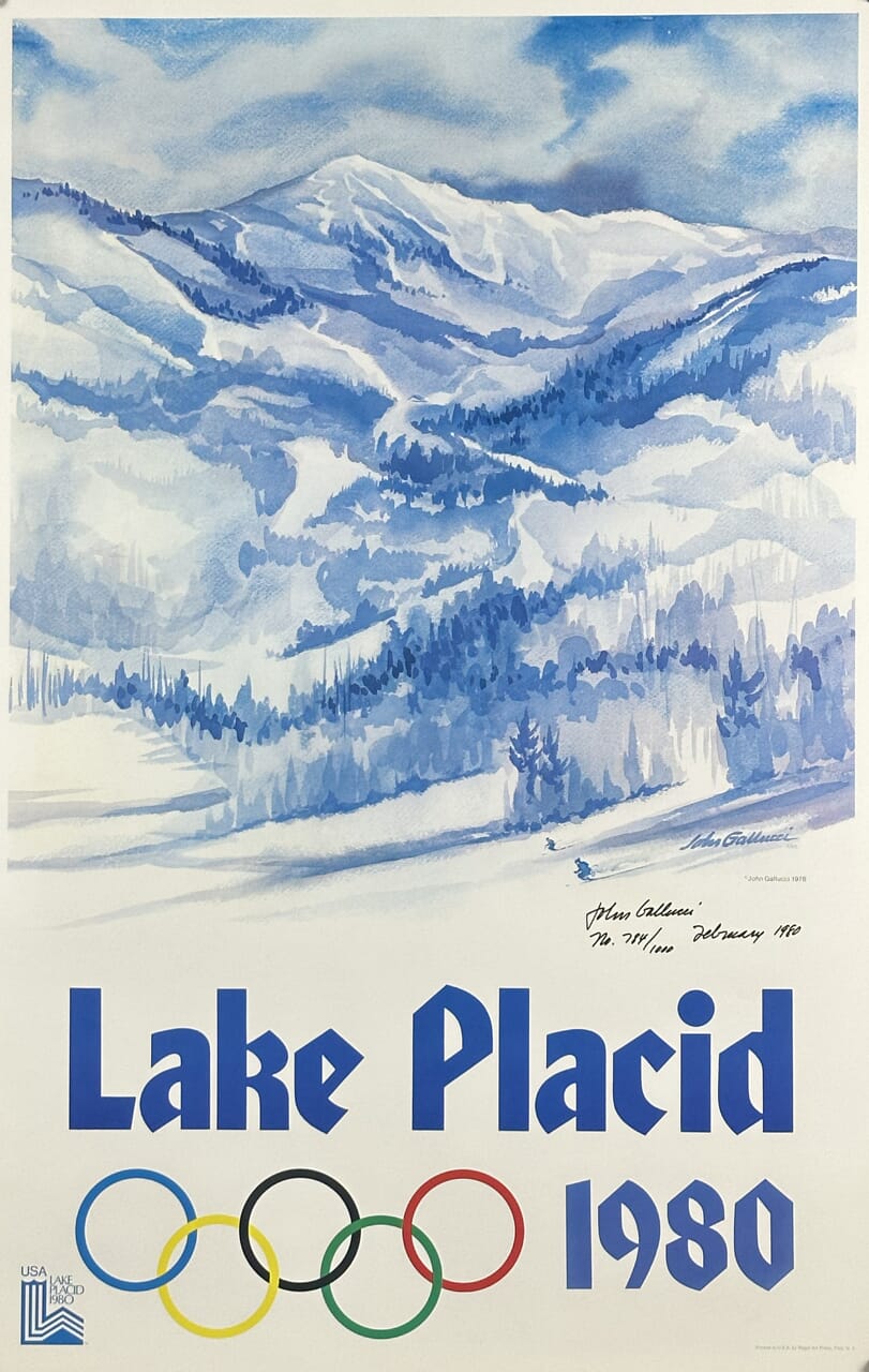 Lake Placid 1980 Olympics - Limited Edition Signed and Numbered by John Gallucci (1980) - posterpalace.com