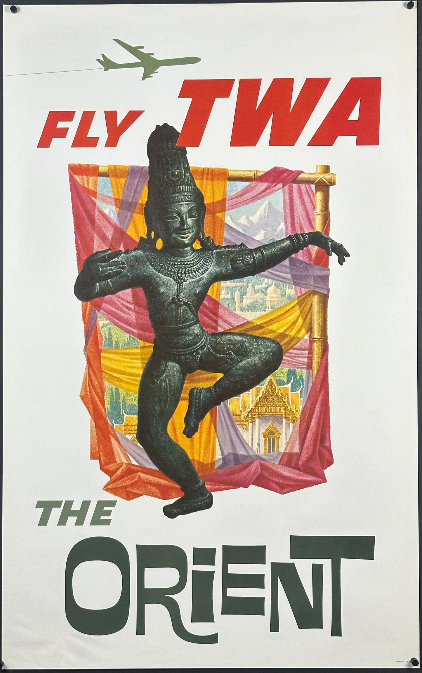 TWA - The Orient by David Klein (c. 1960) - posterpalace.com