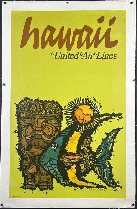 United Air Lines - Hawaii by James Jebavy (1967) - posterpalace.com