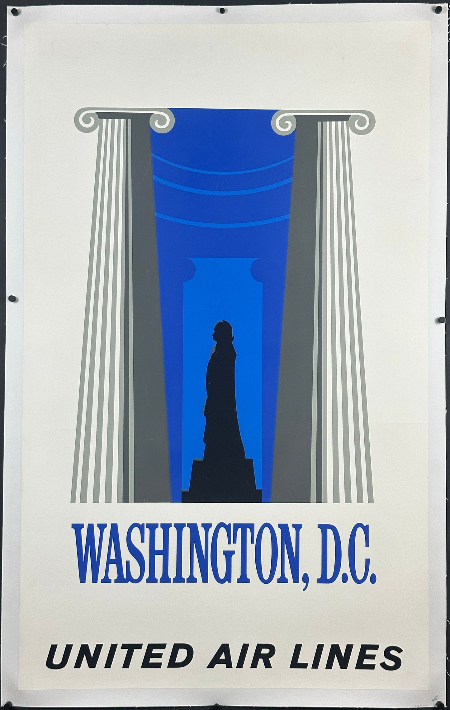 United Air Lines - Washington, D.C. Silkscreen by Unknown (c. 1960s) - posterpalace.com