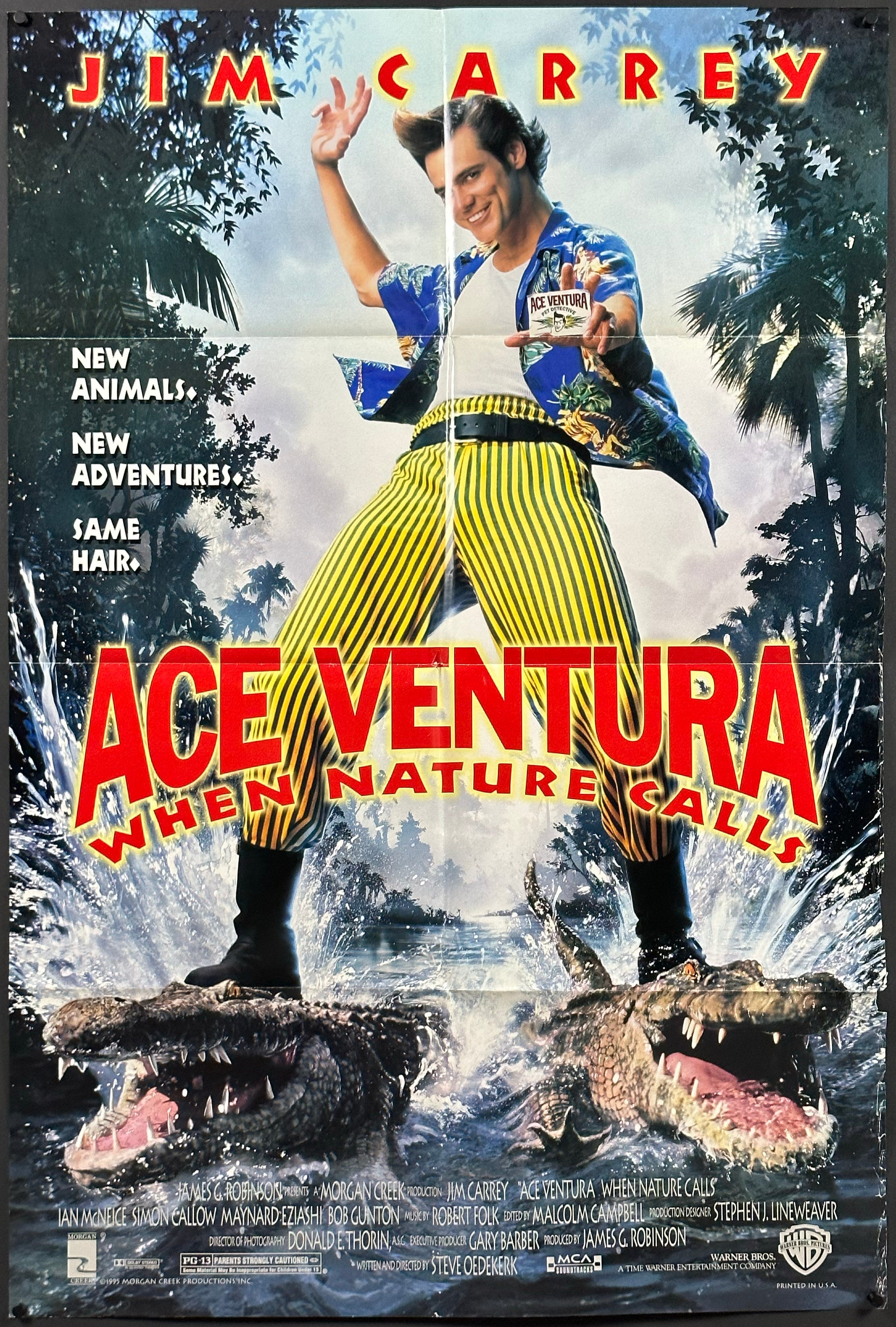 Ace Ventura When Nature Calls Vintage US One Sheet 1995