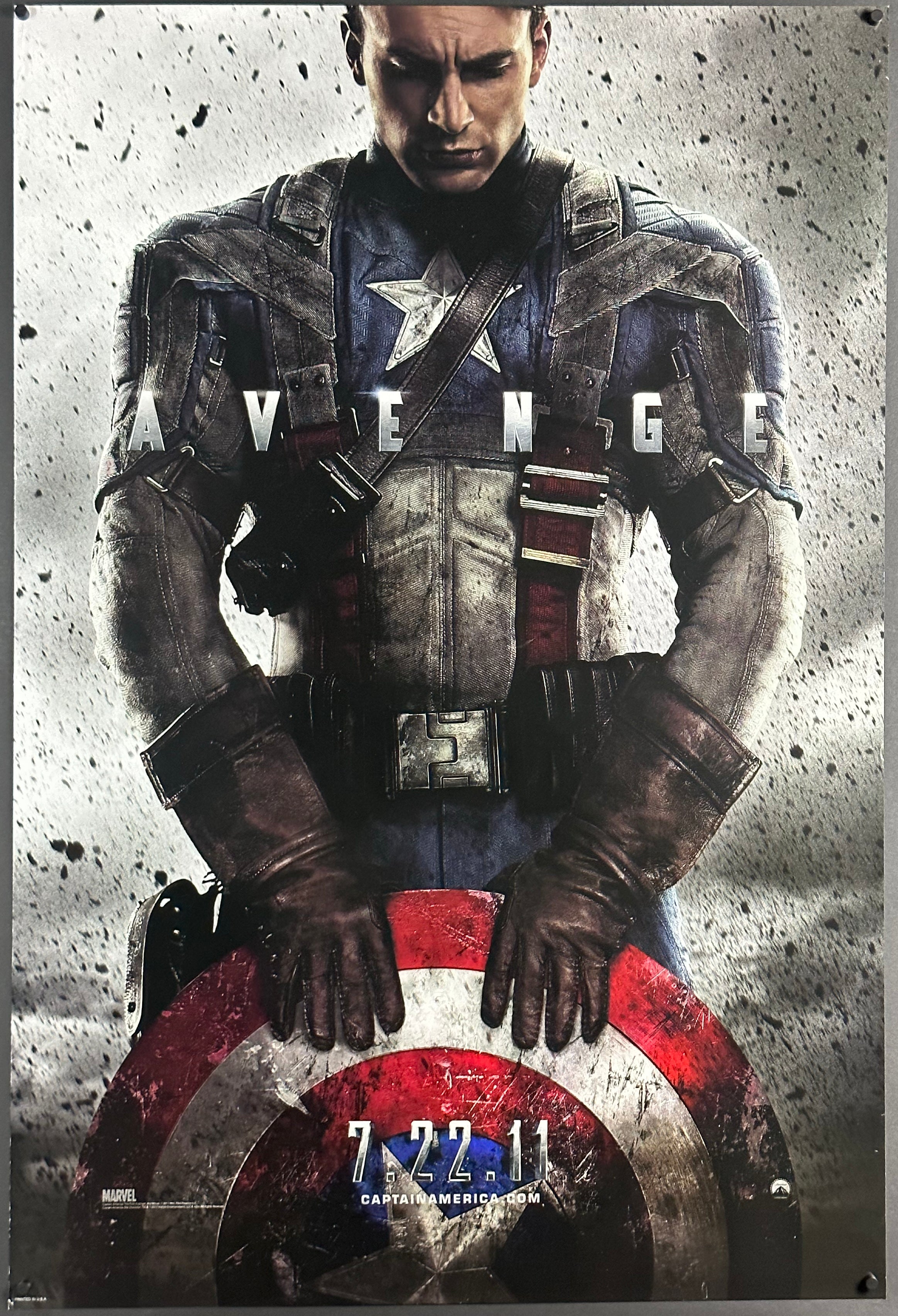 Captain America: The First Avenger Vintage US One Sheet Teaser Style ...