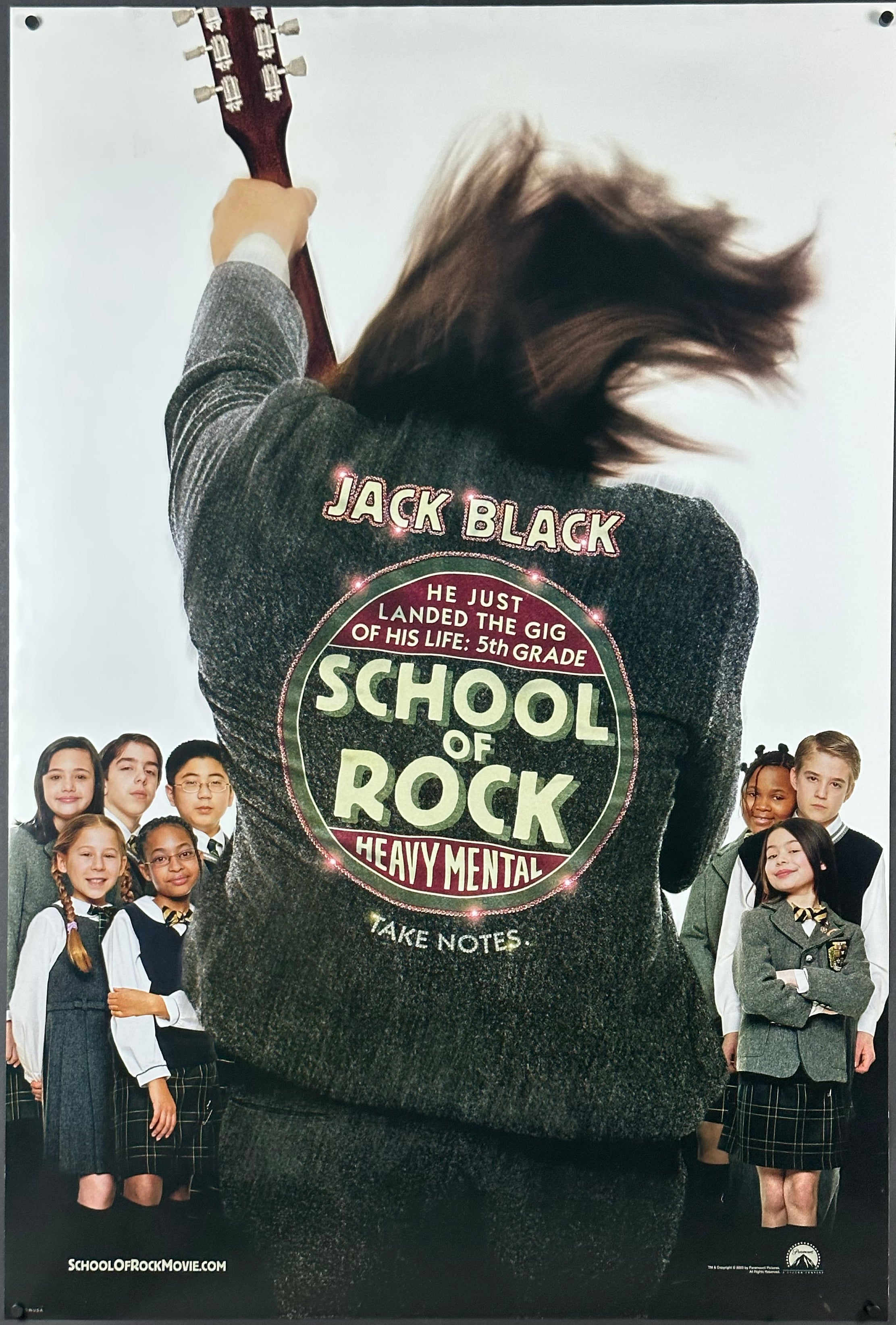 School Of Rock Vintage US One Sheet Teaser Style (2003) - ORIGINAL REL ...