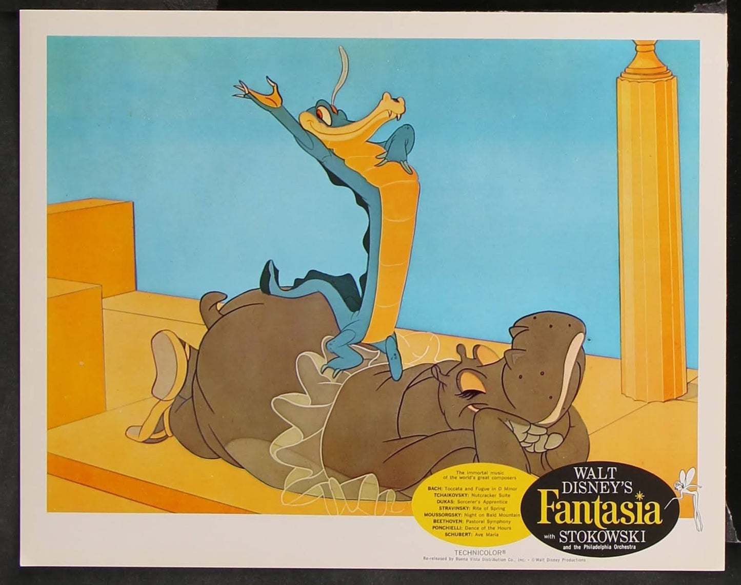 Walt Disney's Fantasia US Complete Lobby Card Set w/ Envelope (R 1963) - posterpalace.com